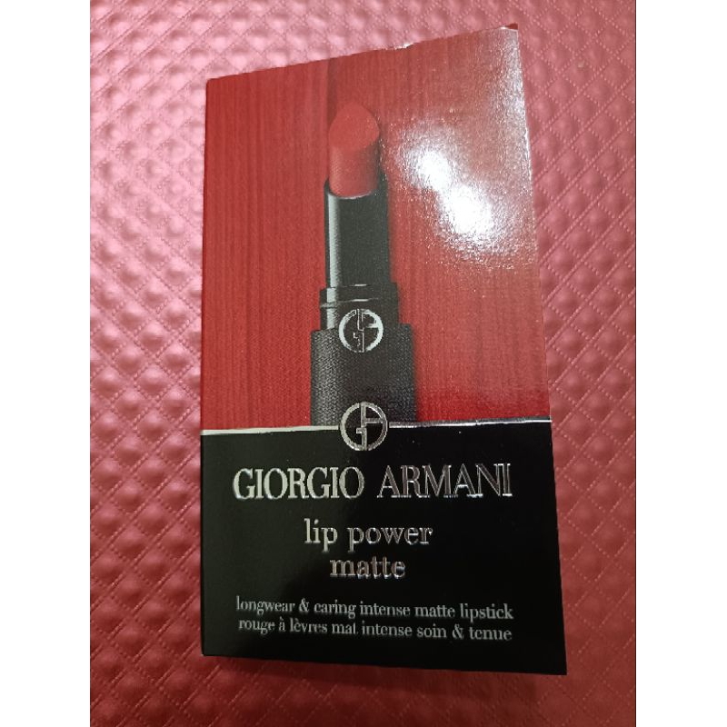 【GIORGIO ARMANI】奢華絲絨訂製唇膏 唇卡 #111、400、603