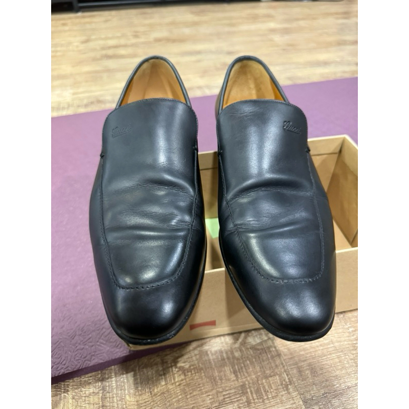 Gucci 正裝 男鞋 EU42 US10-10.5 黑 無盒 9成新