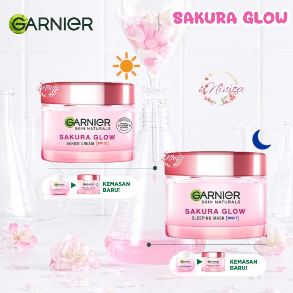 🌸卡尼爾櫻花煥彩 GARNIER Sakura GLOW Day Night Cream SPF30 面霜