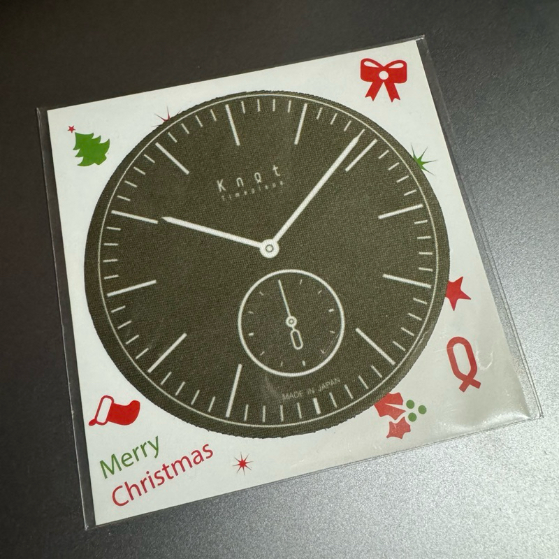 全新品 Knot 手錶 日本製 擦拭布 墨綠色 聖誕節 收藏品 限定品