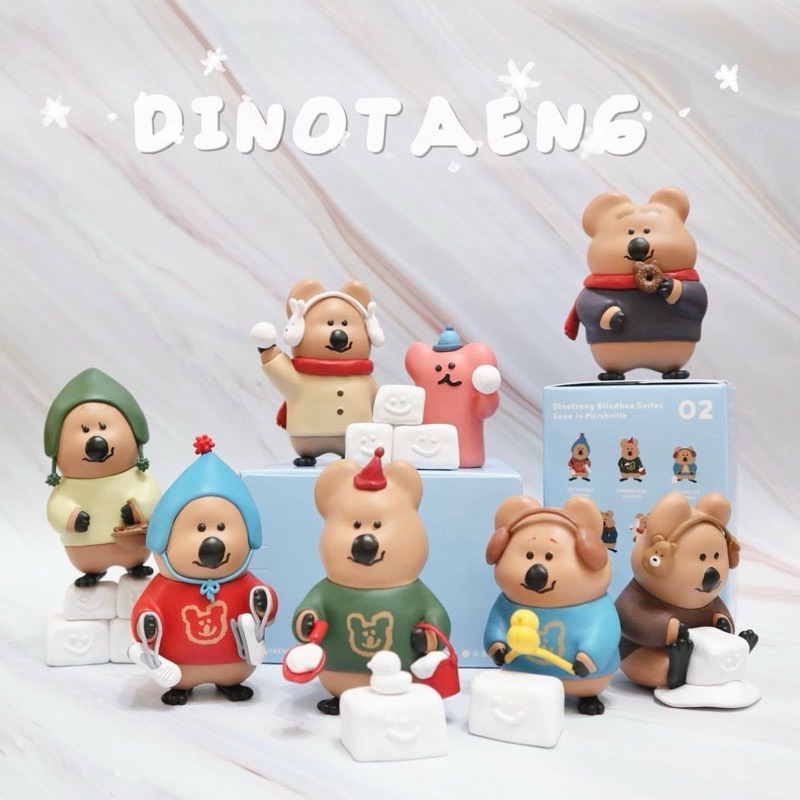 【現貨】Quokka Dinotaeng 盒玩 柿子椒鼠暖冬系列2 盲盒已拆 溜冰鞋紅色椒熊 短尾矮袋鼠