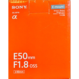 Sony E 50mm F1.8 oss 彩盒（水貨）