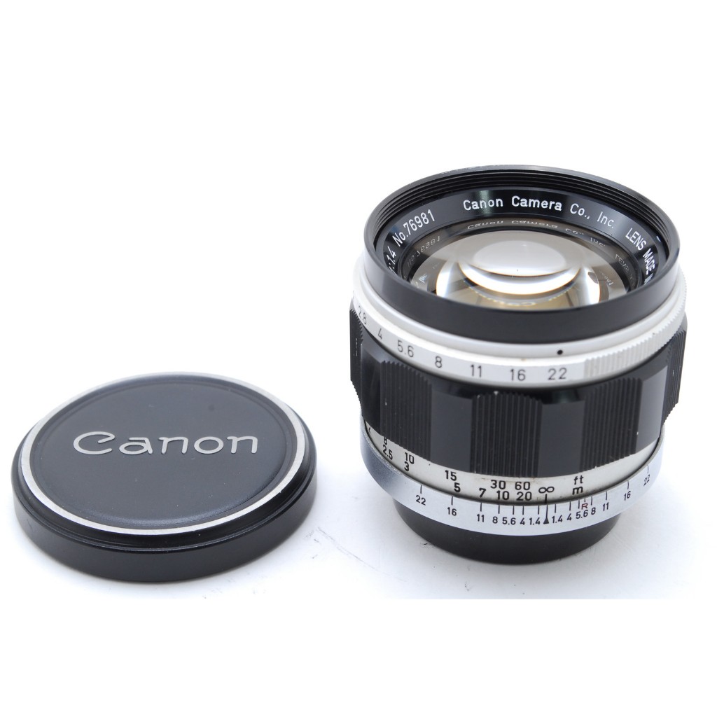 EXC+5 佳能 CANON LENS 50mm f/1.4 LTM L39，前蓋，後蓋日本產