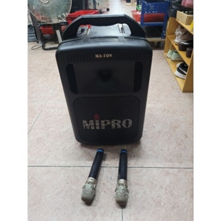 二手 Mipro Ma-708100W 手提式無線擴音機 附兩支無線麥克風 喇叭