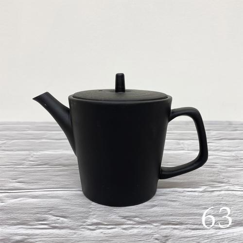 現貨即出💗日本製 常滑燒 63 x JINSUI Rokusan 常滑立式茶壺 330 ml 陶瓷茶壺 黑色 日式泡茶壺