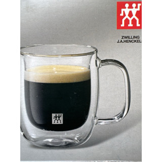 德國雙人雙層玻璃義式咖啡杯（80ml/2入組）