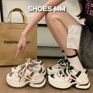 鞋妹妹💗潮流雙色拼接老爹鞋『臺灣現貨快速出貨』厚底鞋 增高鞋 休閒鞋 運動鞋 小白鞋 復古 綁帶 球鞋 韓版 5110