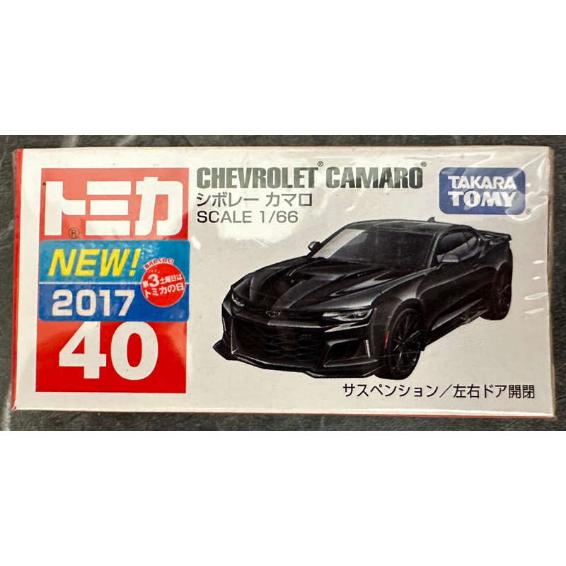 Tomica 多美 No.40 40 Chevrolet 雪佛蘭 CAMARO 黑色 新車貼 模型車 模型