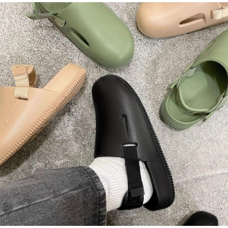 韓國代購 NIKE  涼鞋 包頭涼鞋 麵包拖鞋 魔鬼氈 可拆卸 運動涼拖鞋 穆勒鞋 黑色  FB2185-001