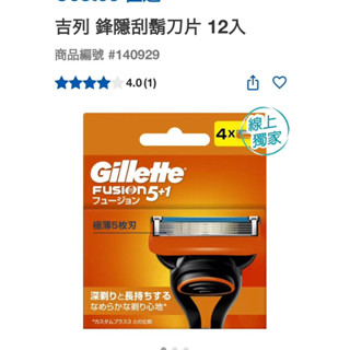 第一賣場線上獨家吉列 鋒隱刮鬍刀片 12入#140929