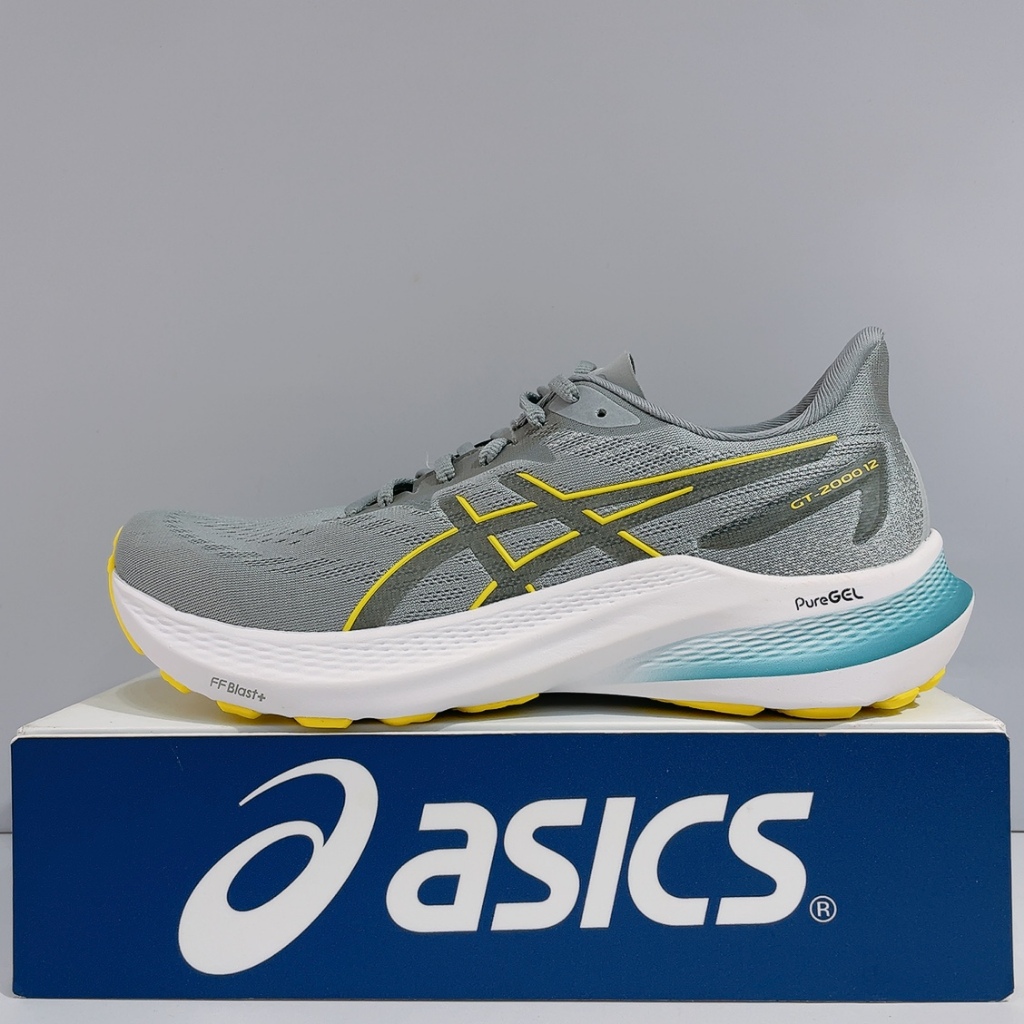 ASICS GT-2000 12 男生 灰色 舒適 緩震 彈力 運動 慢跑鞋 1011B691-021