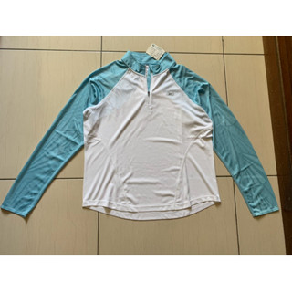 全新 Reebok 男 白藍色 排汗 速乾 機能衣 長袖 上衣 L號