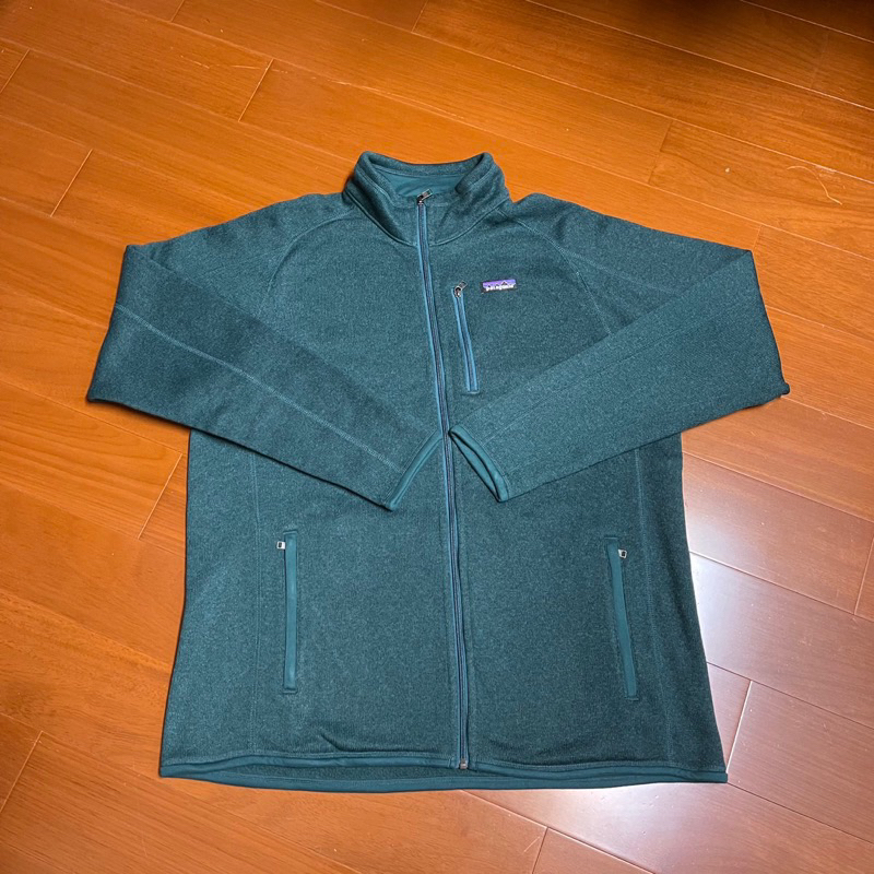(Size XXL) Patagonia 墨綠色刷毛保暖立領外套 （0406）