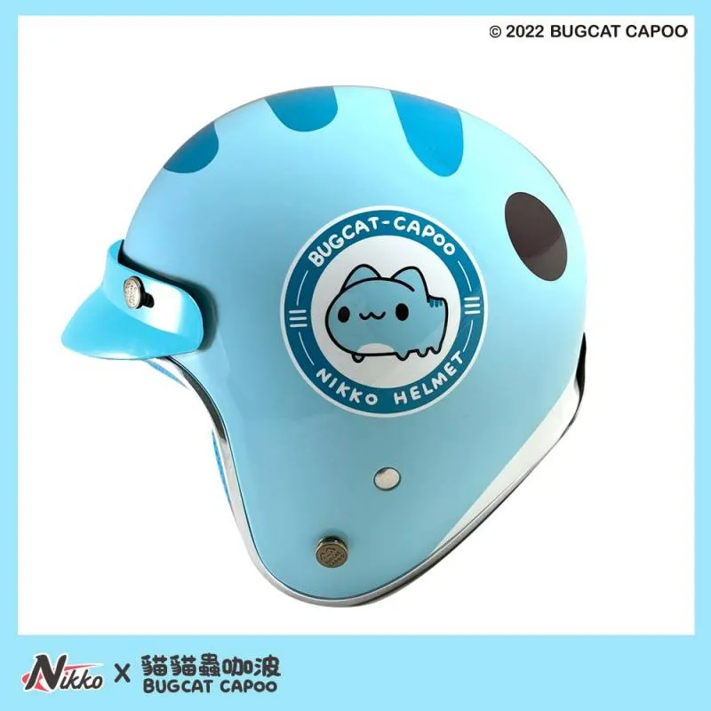 Nikko Helmet N401 BIG FACE大臉咖波經典復刻款 3/4罩安全帽 復古帽 騎士帽