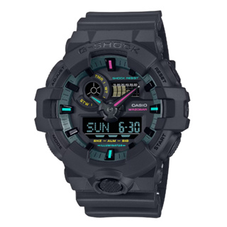 【G-SHOCK】GA-700MF-1A CASIO 大錶徑 雙顯系列/53mm/黑/公司貨