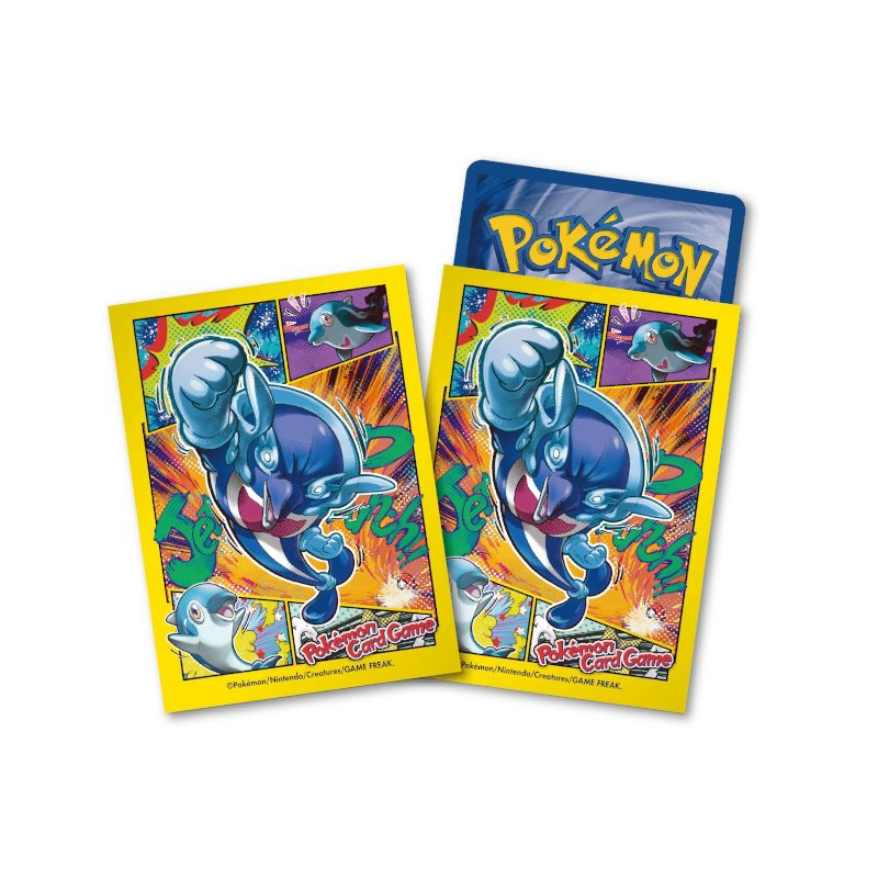 卡片通 現貨 Pokemon 寶可夢造型卡套 海豚俠  PTCG 卡套 一包64入 全新未拆