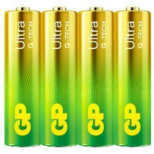 GP Ultra ALKALINE 3/4號特強鹼性電池 3號 4號 AA鹼性電池 AAA鹼性電池(4粒一包)