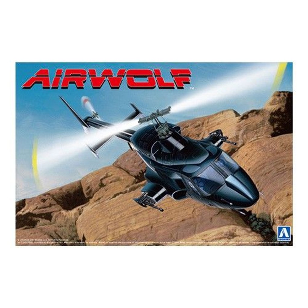 AOSHIMA 青島 1/48 電影系列AW-01 飛狼Airwolf 攻擊直升機 clearbody 組裝模型