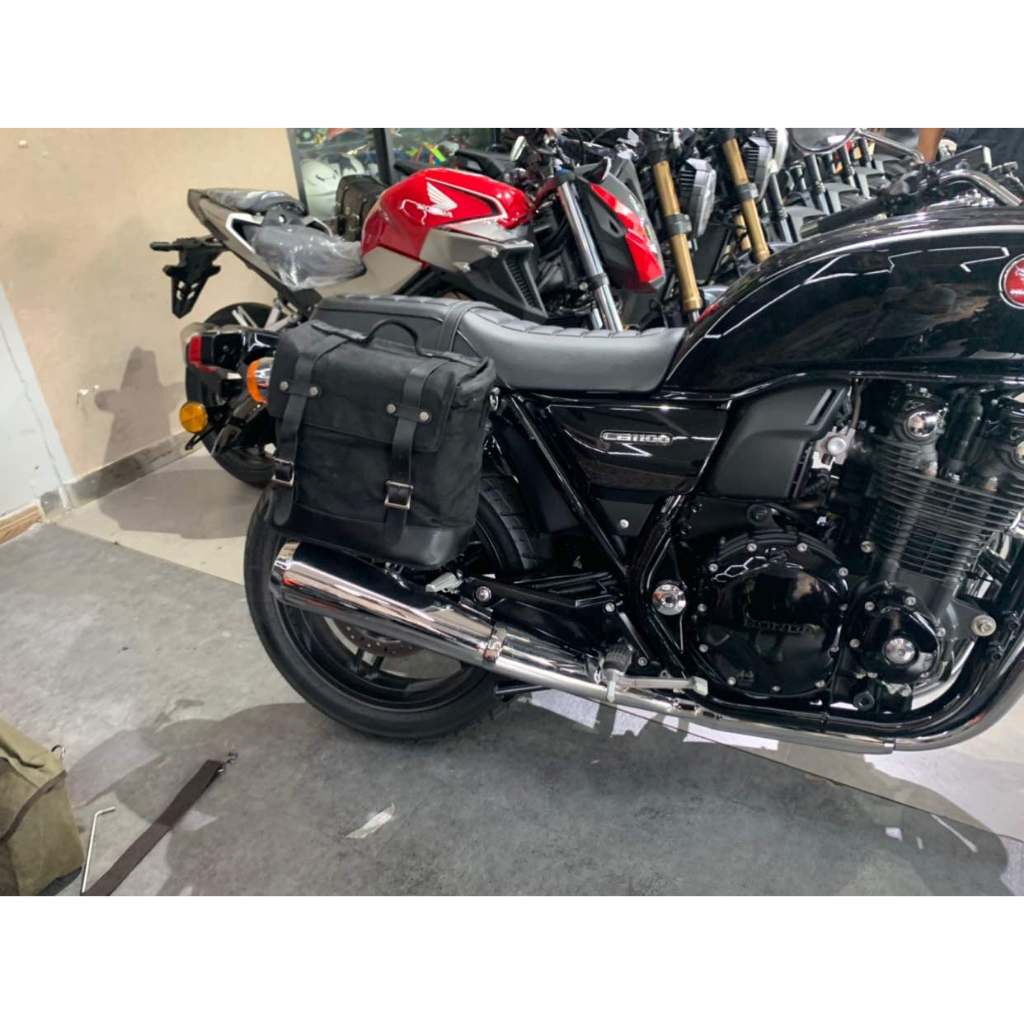 CB1100黑色機車馬鞍包  適用於 Honda CB1100RS改裝大容量車頭包 CB1100RS 大容量CB1100