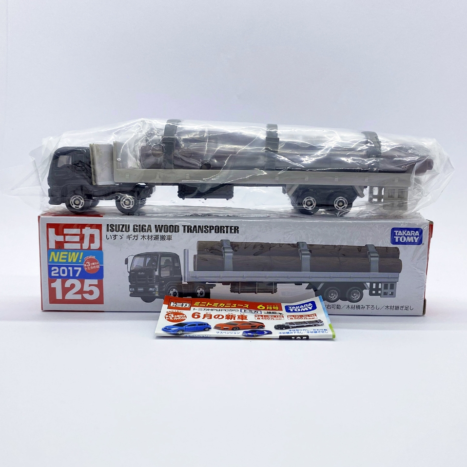 【現貨】TOMICA 多美小汽車 NO.125 ISUZU GIGA WOOD TRANSPORTER 木頭搬運車 瑕疵