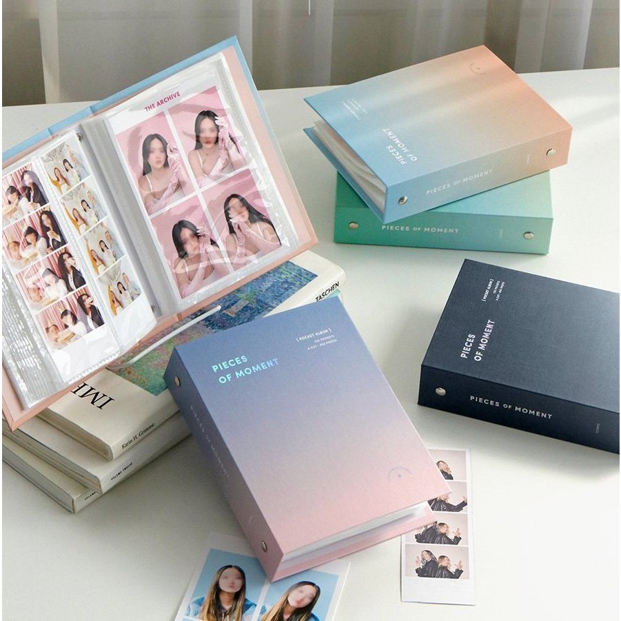 ✨新品特價✨ 韓國 ICONIC 漸層 卡冊 四格拍貼+4x6相片 相簿 收納本