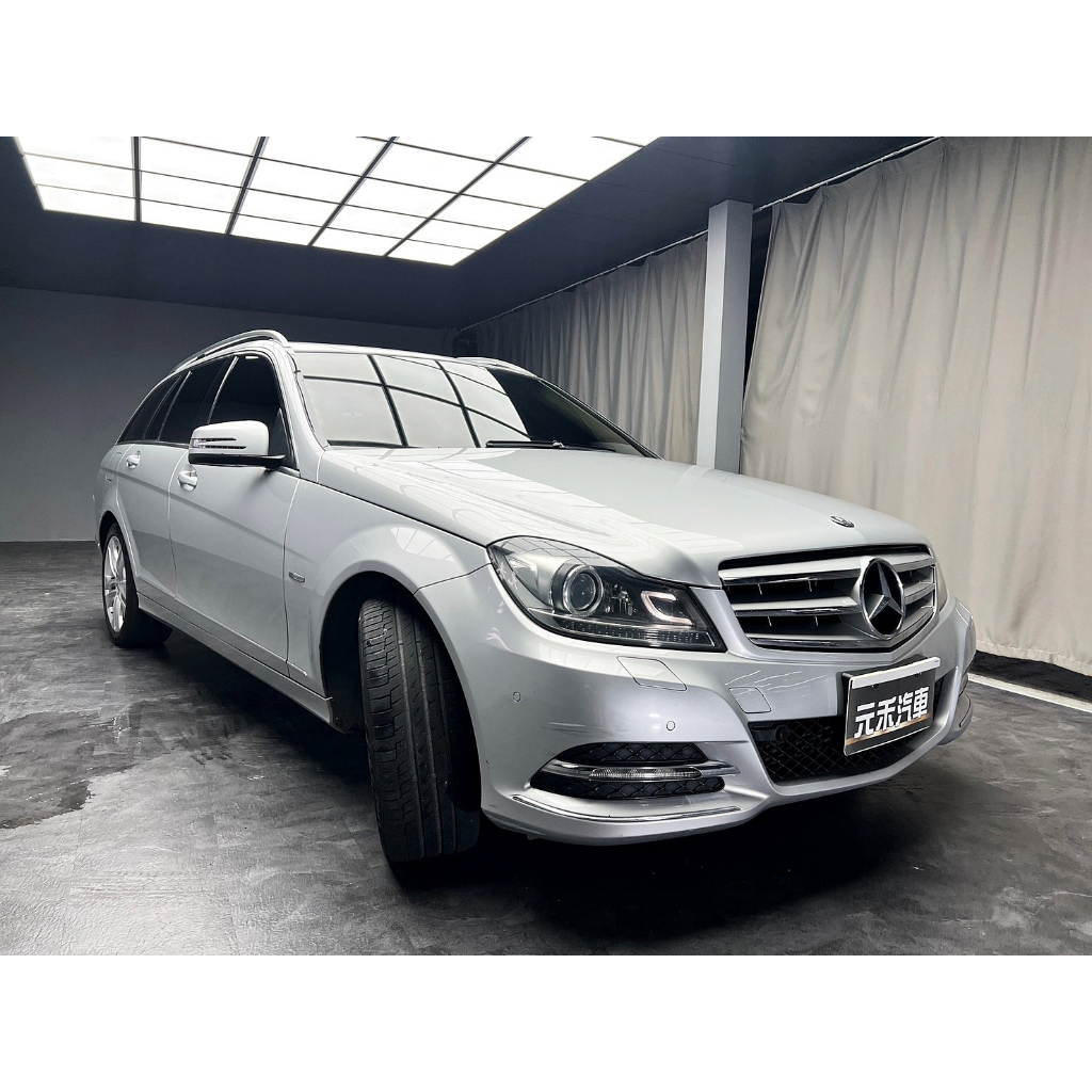 正2012年出廠 S204型 Benz C200 Avantgarde 1.8 汽油銀找錢 實車實價 全額貸 一手車 女