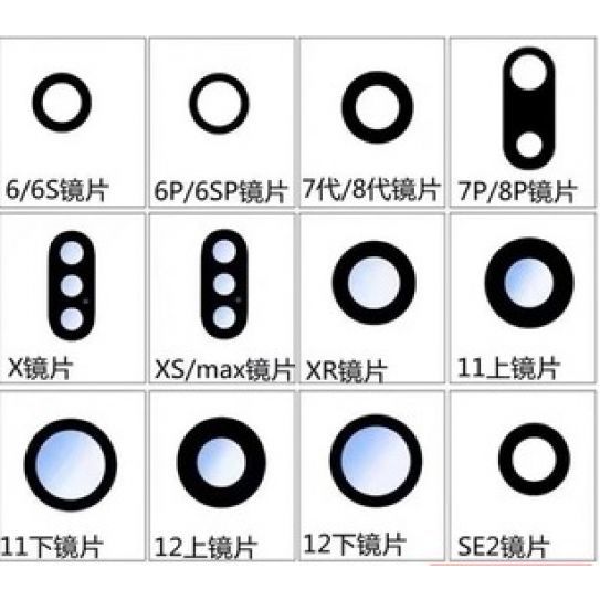IPHONE 6-12 後鏡頭玻璃(非鏡頭貼) 7 7PLUS 8 8+ IX/XS XR XSMAX 11 12 鏡頭