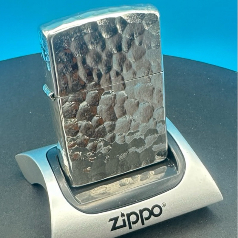 Zippo 【現貨全新品】美國打火機正品 常規純銀《隕石坑題材》值得擁有、送禮