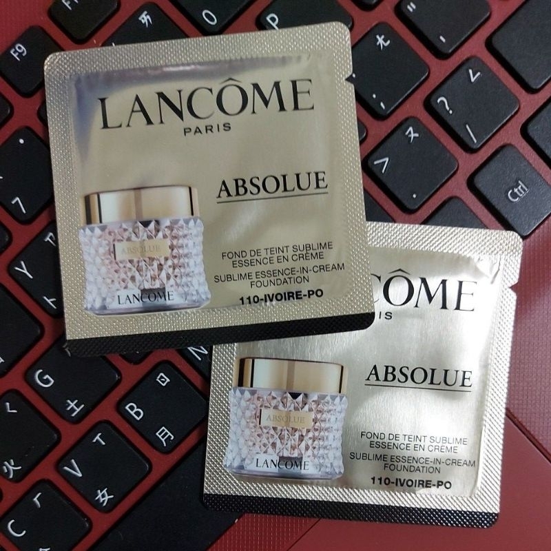 LANCOME蘭蔻 絕對完美粉底精粹粉凝霜1ml 色號110-PO