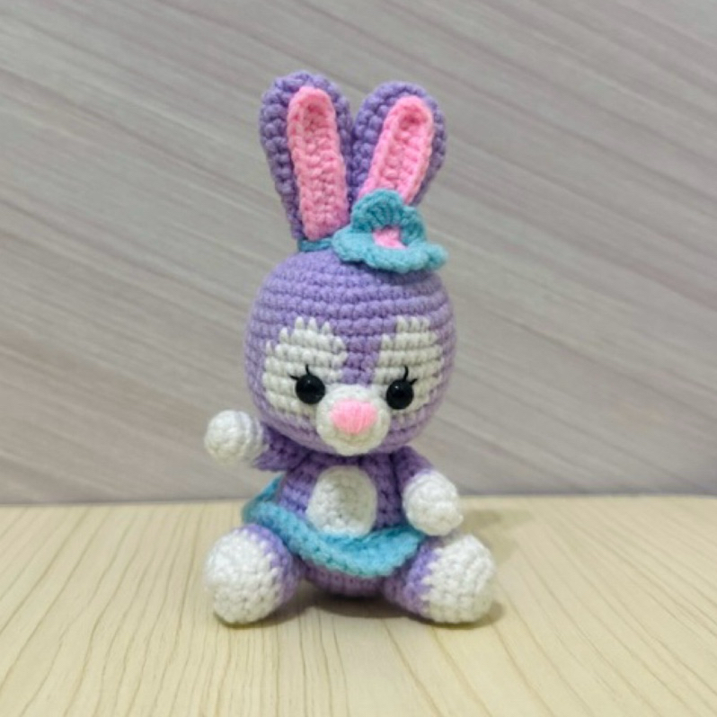 ⭐小樹苗工作坊⭐ (成品) 史黛拉 StellaLou 兔子 芭蕾兔 鉤針娃娃 迪士尼 毛線娃娃 吊飾 鑰匙圈