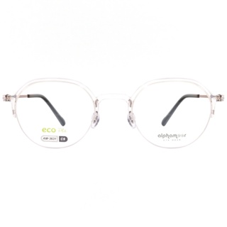 Alphameer 光學眼鏡 AM3631 C9 Slim系列 圓框 - 金橘眼鏡