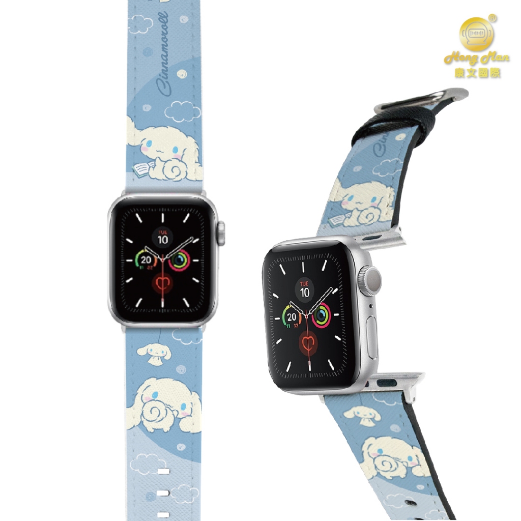【Hong Man】三麗鷗 Apple Watch 皮革錶帶 蓬鬆大耳狗