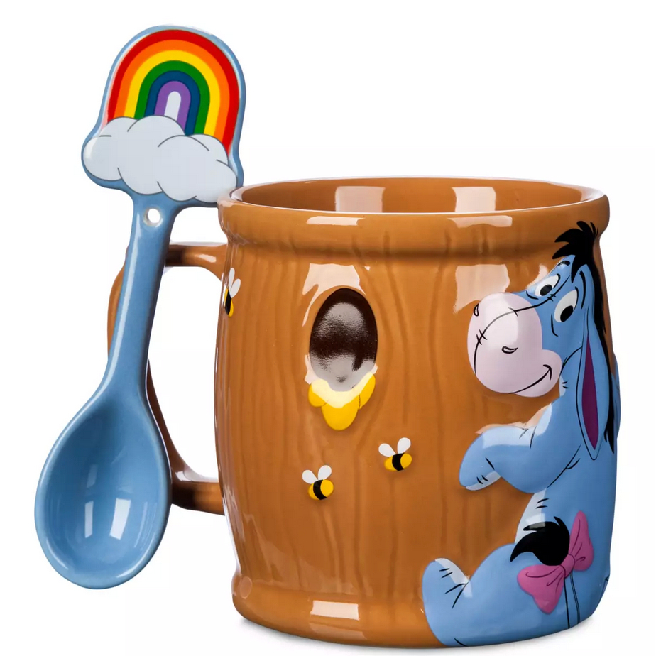 預購❤️正版❤️ 美國迪士尼 小熊維尼 Eeyore 屹耳 陶瓷馬克杯 水杯 馬克杯  湯匙