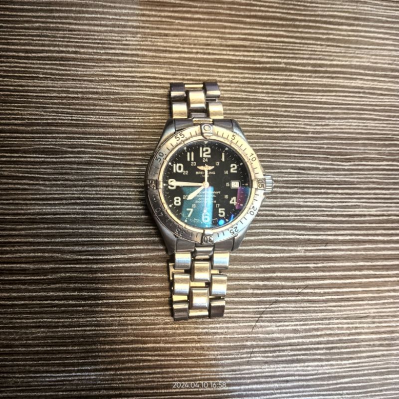 百年靈潛水錶二手有使用過的痕跡機械錶A17360