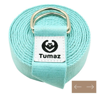 Tumaz月熊-瑜珈伸展帶 無彈性瑜珈繩 瑜伽繩 伸展繩10ft 薄荷冰綠