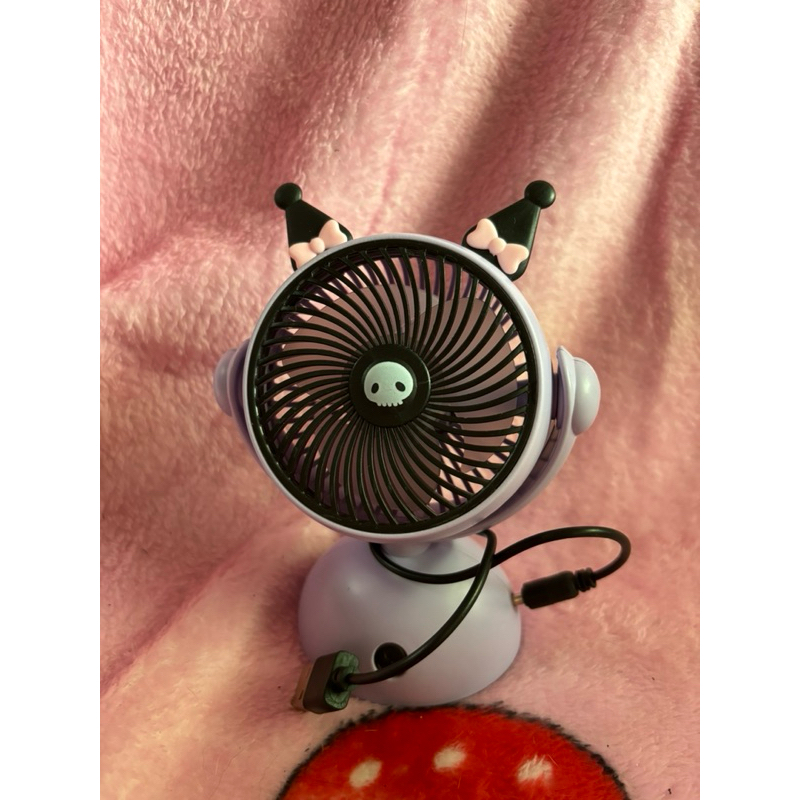 【生活小物】小風扇 USB插座 酷洛米 三麗鷗 可愛風扇 迷你風扇 無線風扇 USB充電