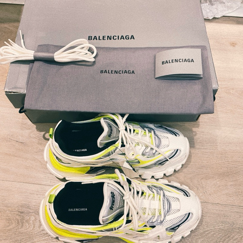 Balenciaga Track.2 Sneaker 白+螢光綠 41
