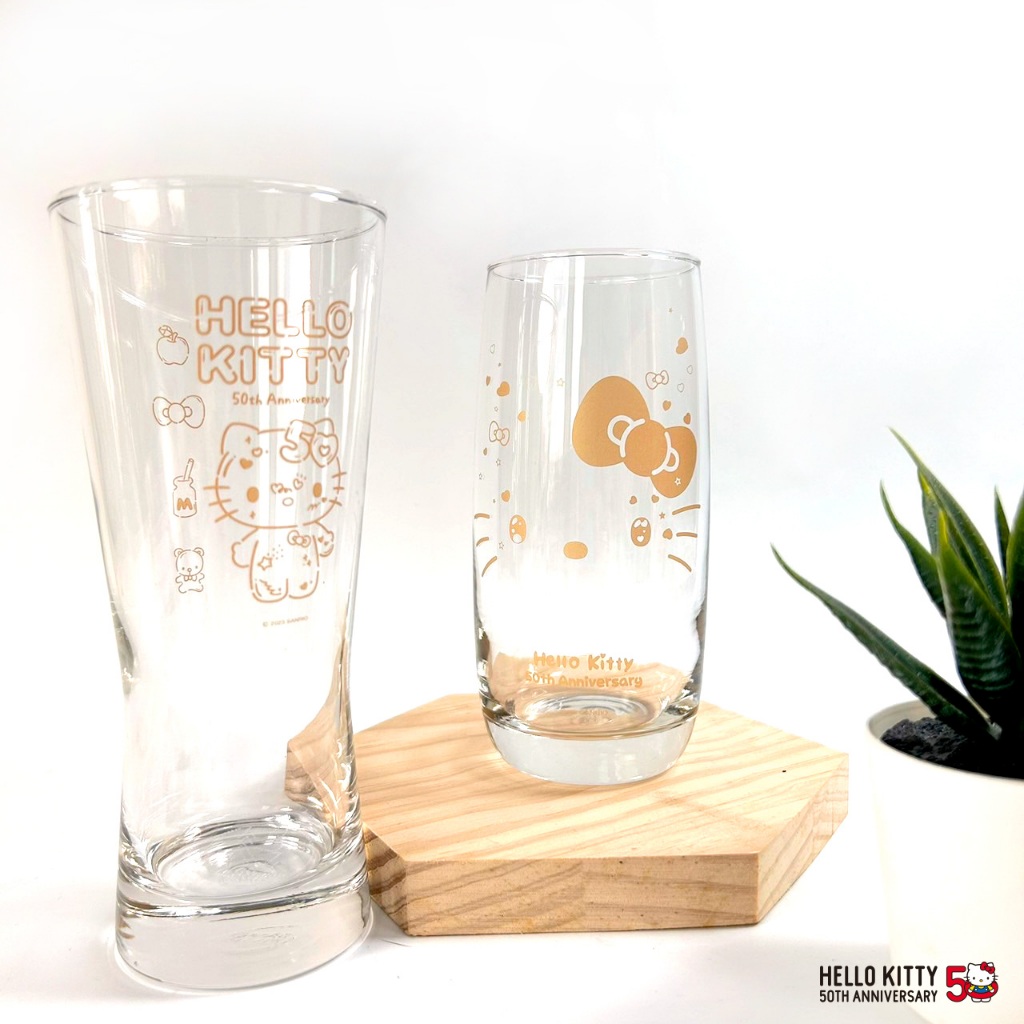 【HelloKitty50週年特展】收藏杯 玻璃杯 啤酒杯 台灣站限定商品 販售到6/7