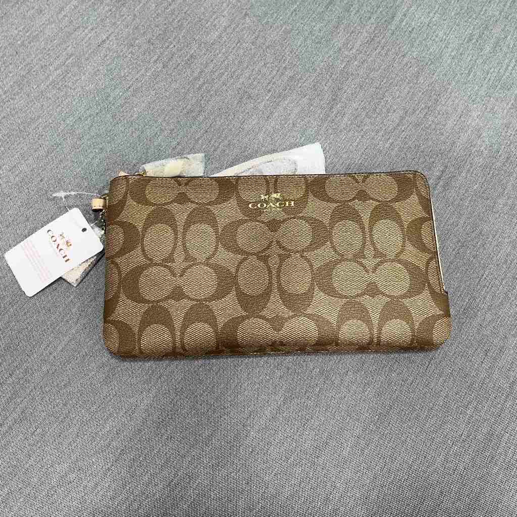 [全新] 正品 COACH 蔻馳 雙層大手拿包