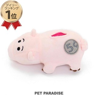 貝果貝果 日本 PET PARADISE 代理 disney 玩具總動員 撲滿豬火腿玩偶啾啾藏食玩具 [T4574]