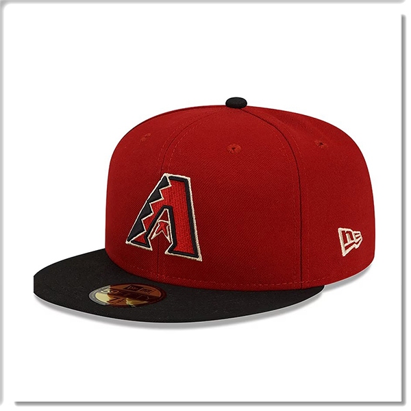 【ANGEL NEW ERA】NEW ERA MLB 亞利桑那 響尾蛇 59FIFTY 球員帽 通用 酒紅 雙色 棒球帽