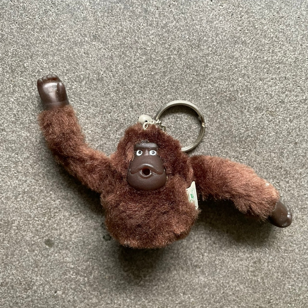 《二手良品》Kipling 棕色猴子玩偶吊飾