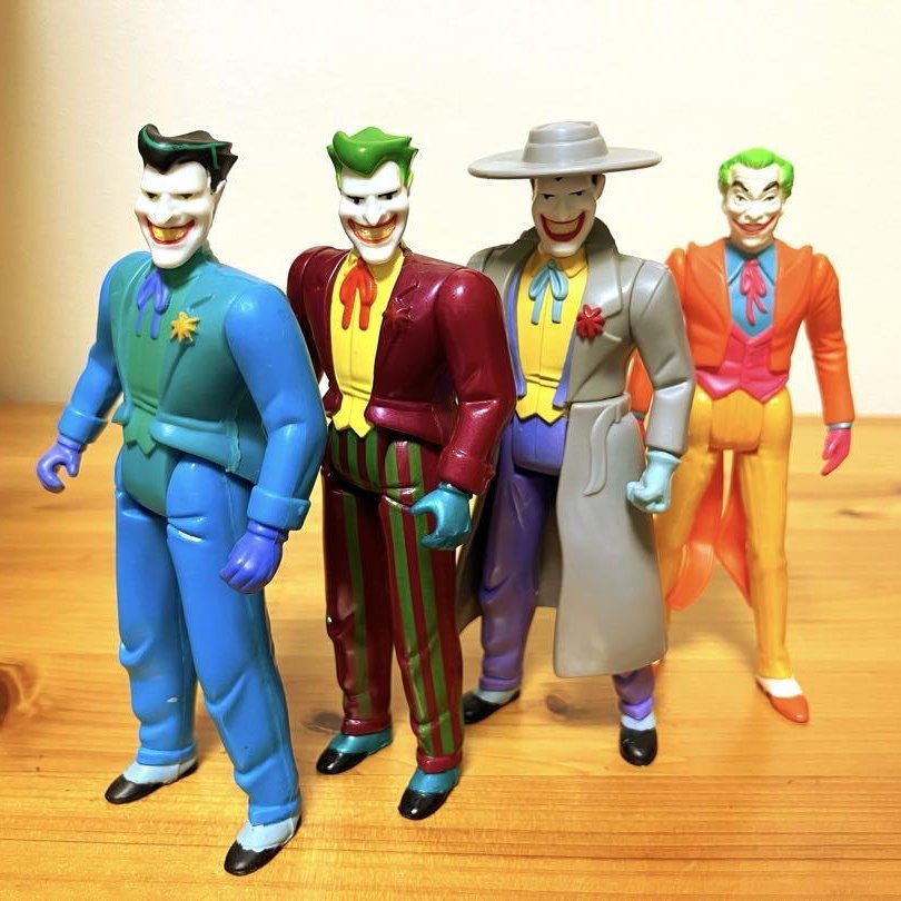 二手 KENNER 小丑 JOKER 蝙蝠俠 BATMAN 動畫 卡通 絕版 可動公仔玩具 90年代