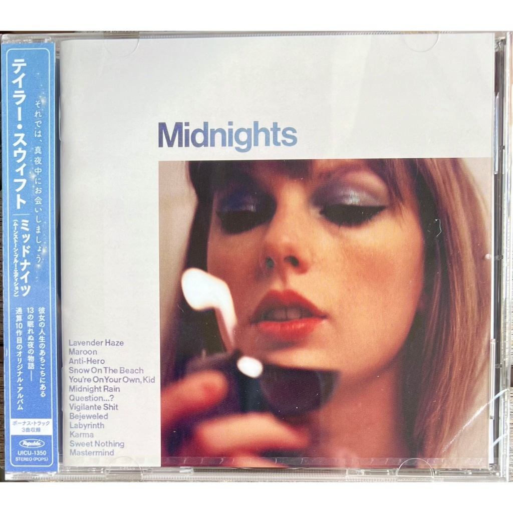 《泰勒絲》 午夜(日本加值進口盤)Taylor Swift / Midnights全新日版