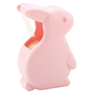 [現貨]NICHIBAN 兔兔膠帶台 附透明膠帶-嬰兒粉 CT-15UBP 可站立 不易割傷安全設計 兔子造型膠台切割器