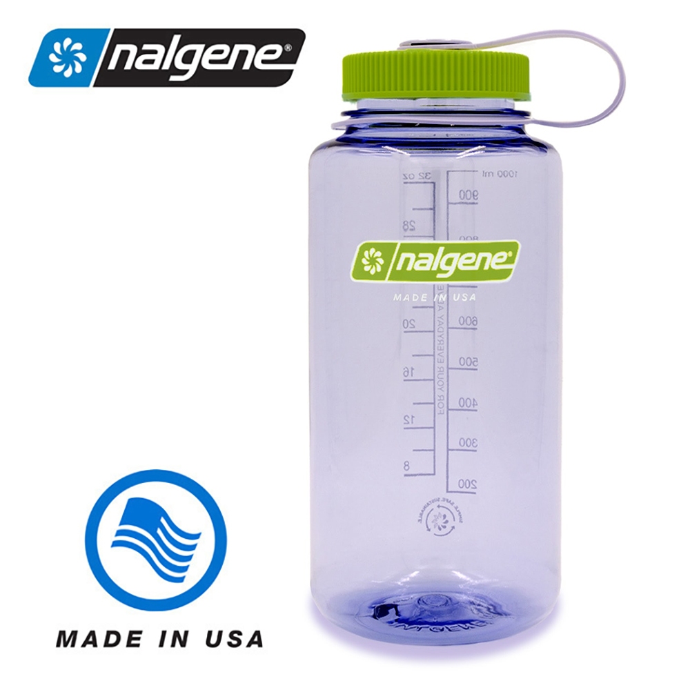 【Nalgene 美國】寬口水瓶 運動水壺 1000cc 鴿子灰 (2020-4832)