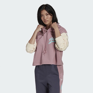 adidas 愛迪達 運動風 長袖 短版 上衣 女 - Originals HD9784 S號