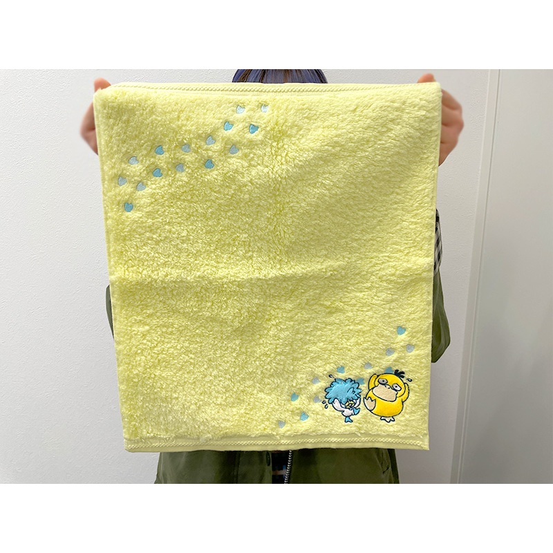 【現貨】日版 寶可夢中心 限定 迷路的潤水鴨 爆炸頭 潤水鴨 & 可達鴨 毛巾 客巾