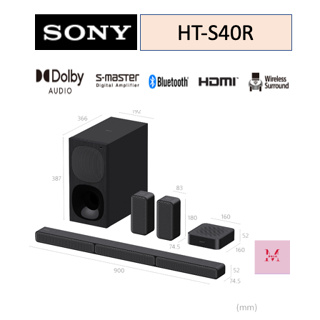 SONY 索尼 HT-S40R 5.1 聲道實體環繞回音壁Soundbar