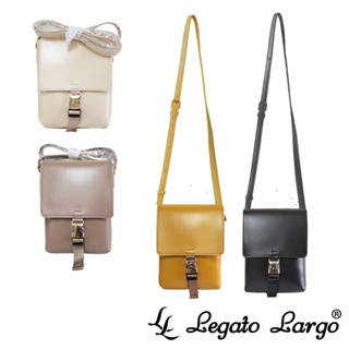 Legato Largo 簡約圓潤感方形單壓釦斜背小包 (LG-X0101)
